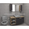 NUEVA LLEGADA Muebles de baño de diseño asequible, tacto suave gris superficie revestida de melamina Mdf puerta y la carcasa